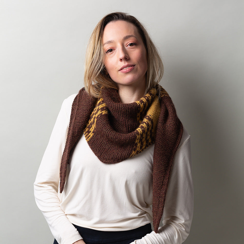PATTERN | CAMPI DI MIELE SHAWL by Felicia Di Bono