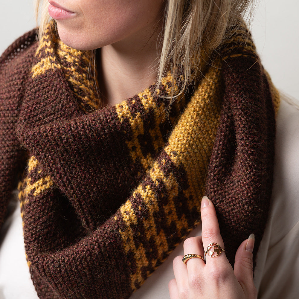 PATTERN | CAMPI DI MIELE SHAWL by Felicia Di Bono