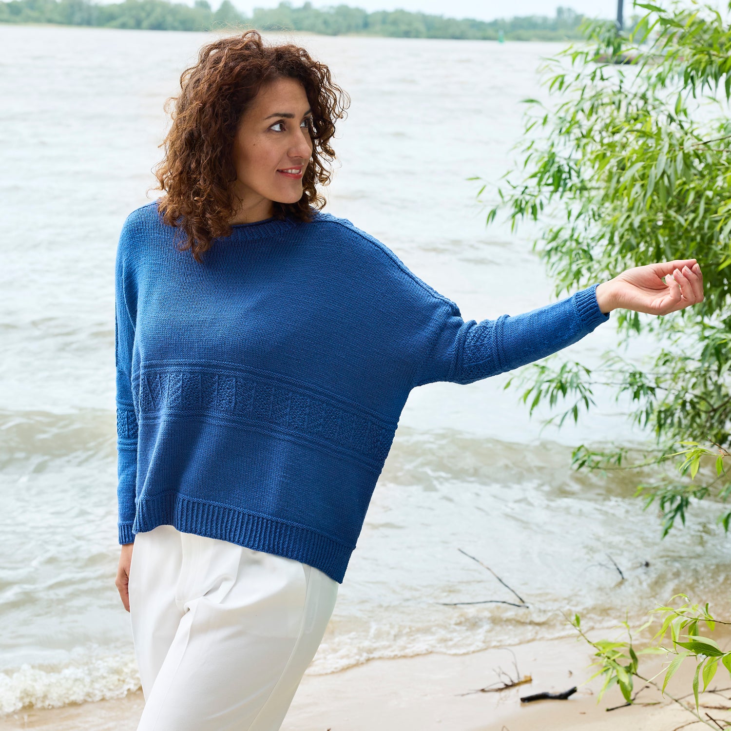 Pattern Oversize Sweater Dieci