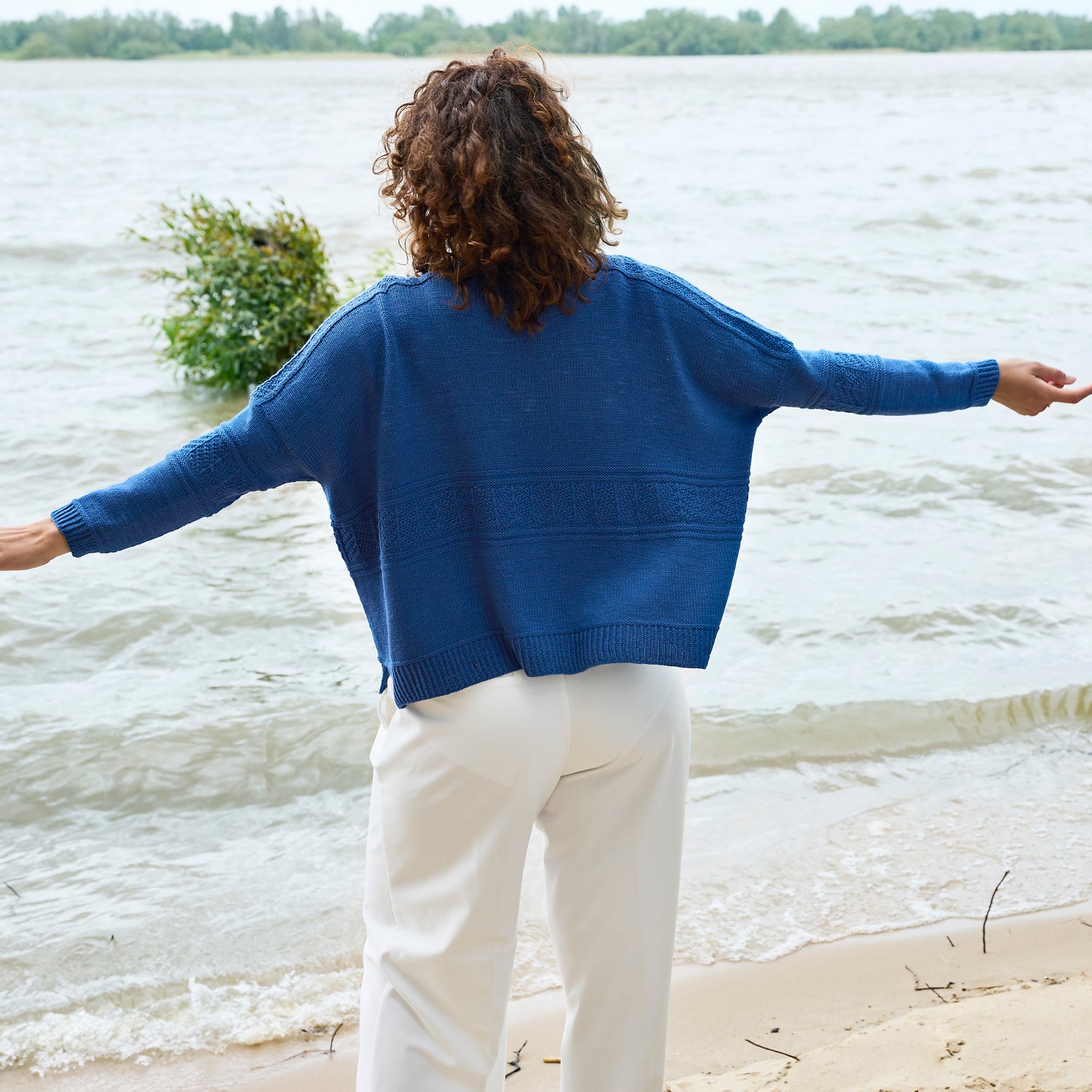 Pattern Oversize Sweater Dieci