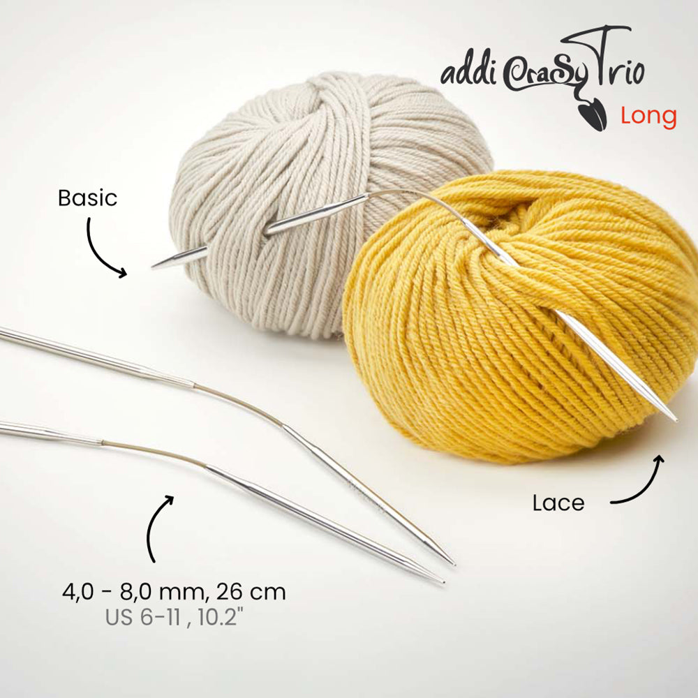 addiCraSyTrio Long – single 26 cm (4–8 mm)