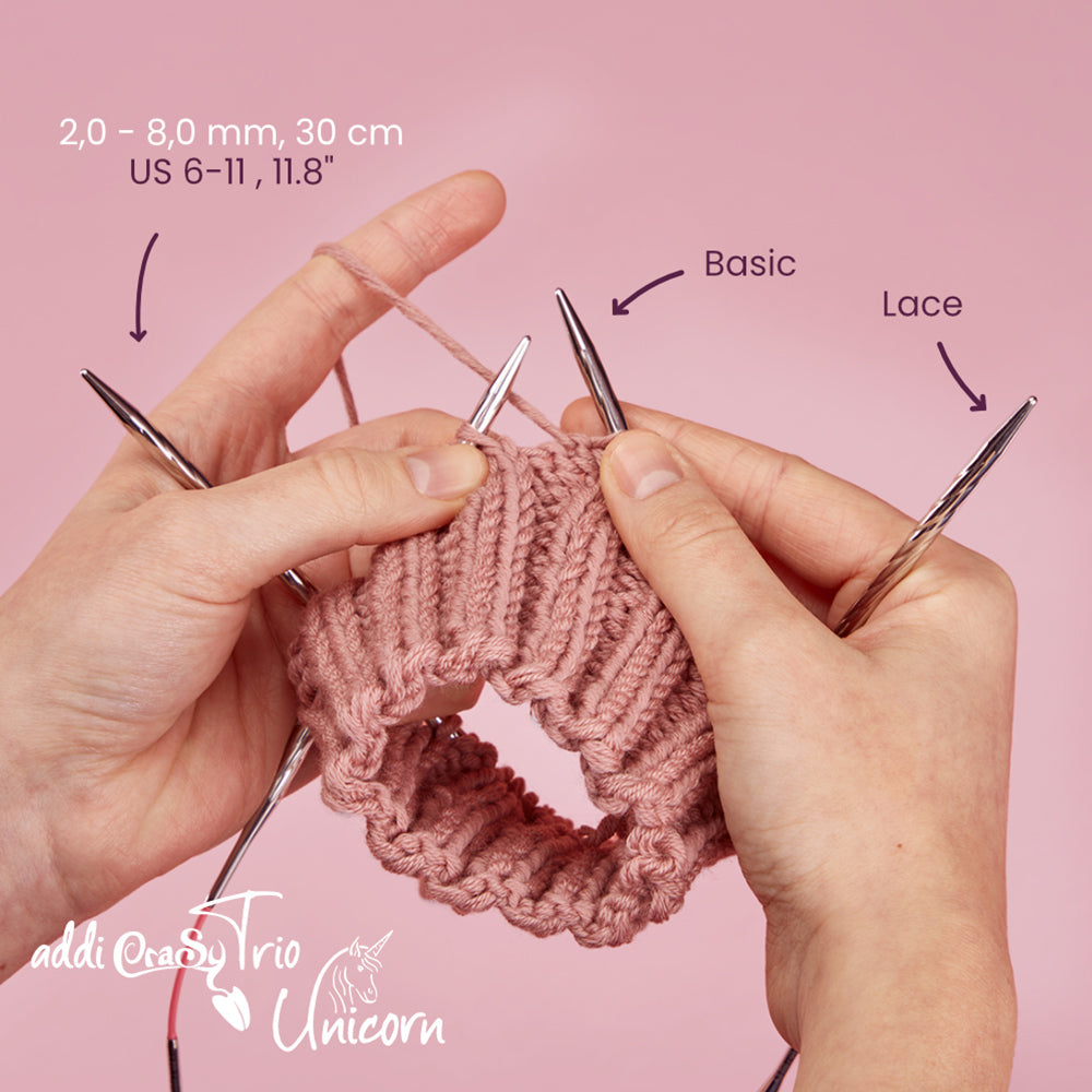 addiCraSyTrio Unicorn Long – single 30 cm (2–5 mm)