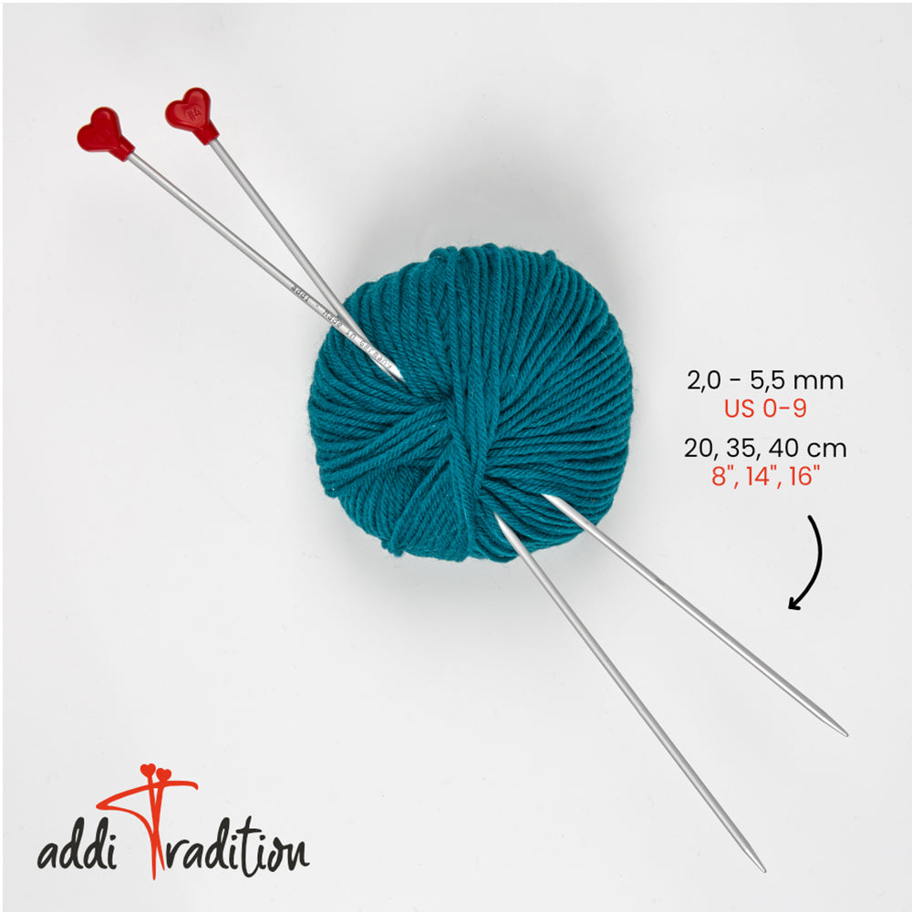 Aiguille droite addiTradition – unité (2–5,5 mm)