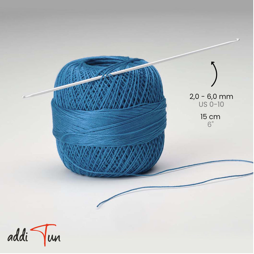 addiTun Tunisian Double Crochet Hook – single (2–6 mm)