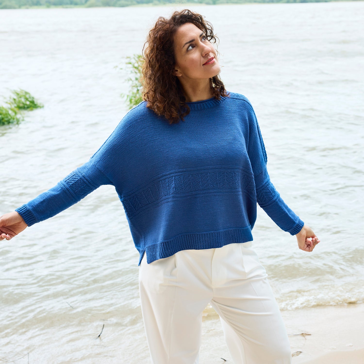 Pattern Oversize Sweater Dieci