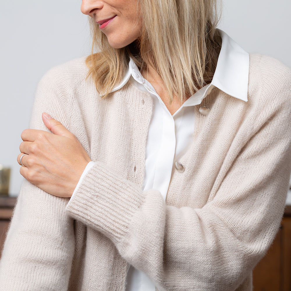 MODÈLE | VELVET LINE CARDIGAN