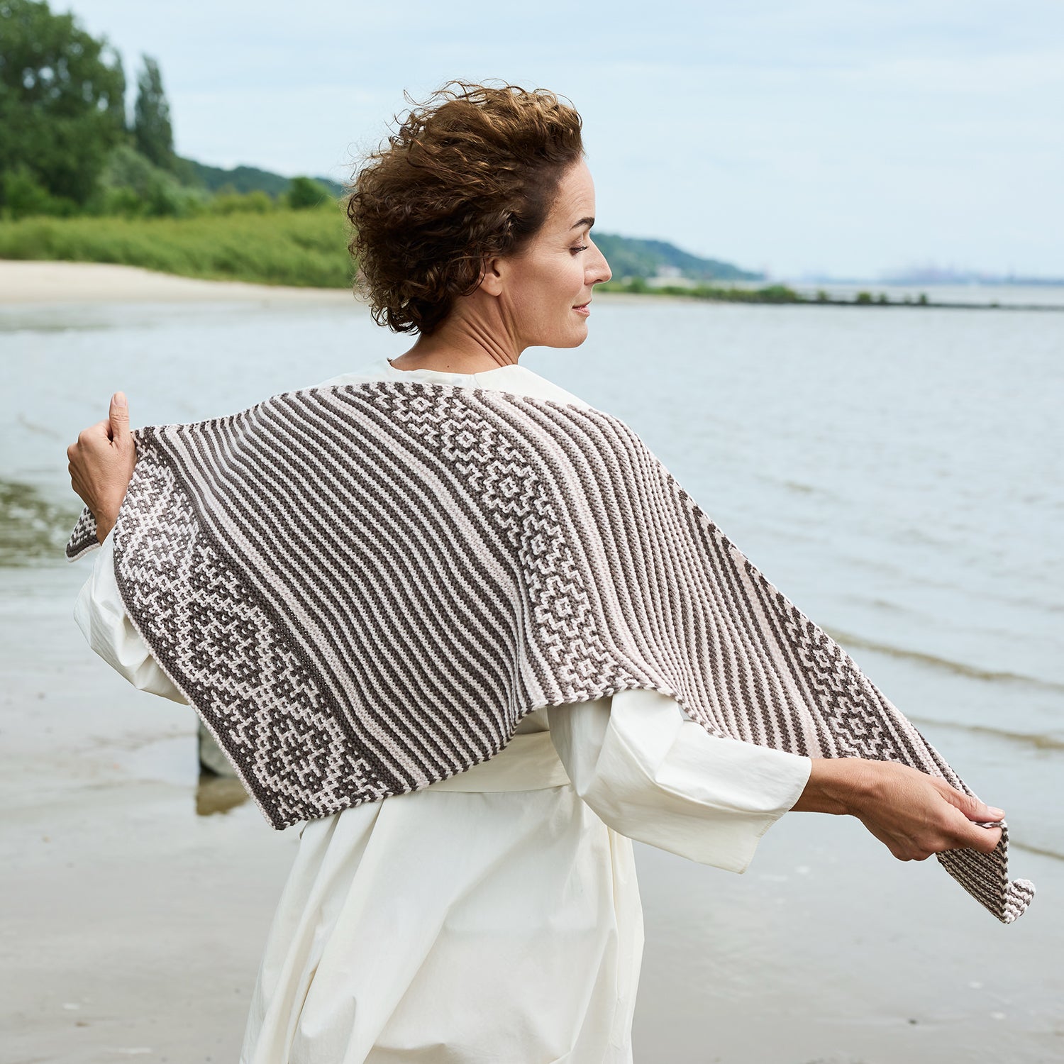 Pattern Shawl Woodland Step