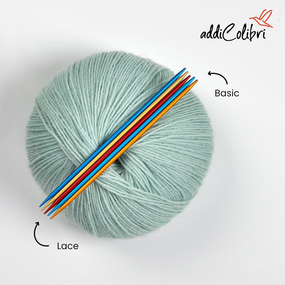 addiColibri Double-Pointed Needles – single (2–8 mm)